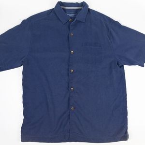 Tommy Bahama Short Sleeve Shirt Blue Cotton